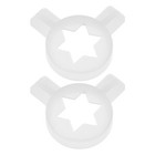 2 Pcs Eismaschine Mit Blumenmund Modellierkappen Tipps Zur Kuchendekoration