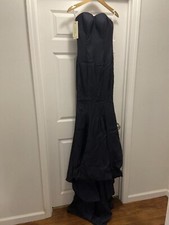 NWT Mermaid Style Formal Wedding Prom Dress Navy Blue (See Measurements for size