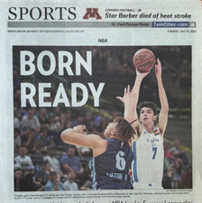 Oklahoma City Thunder drafts Chet Holmgren #1 - 7/12/2022 St. Paul Newspaper