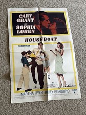 HOUSEBOAT - 1958 ORIGINAL 3 SHEET MOVIE POSTER - CARY GRANT - SOPHIA LOREN
