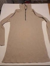 Ladies UK10 Pretty Little Thing Rib High Neck Half Zip Oversized Jumper Dress