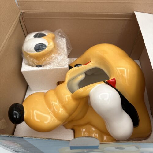 Disney's Pluto Cookie Jar Canister by Treasure Craft Ceramic 8.5" Tall Brand New - Picture 2 of 10