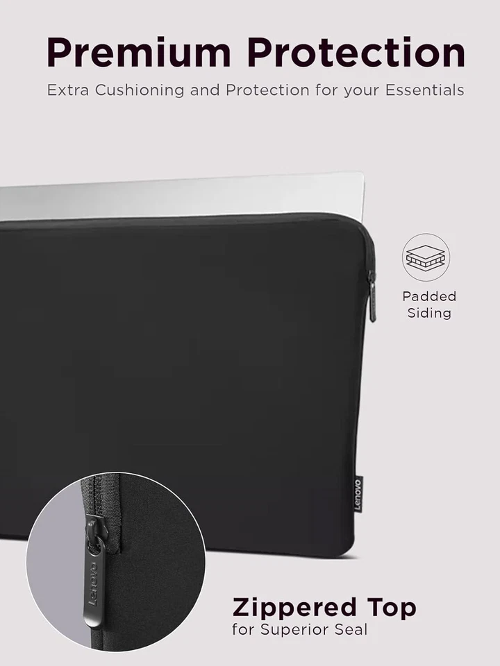 Lenovo Basic Laptop Sleeve 11 Inch Notebook/Tablet 12.6" x 0.6" x 8.9" - Image 4 of 4