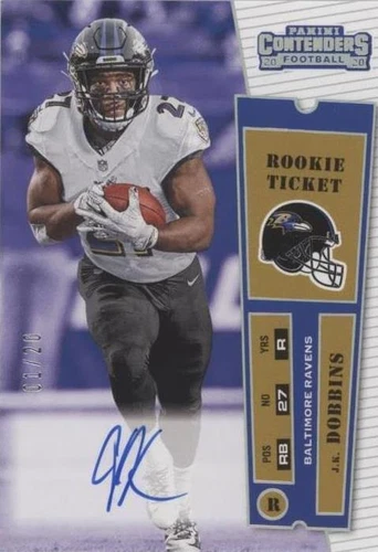 2020 Panini Contenders J.K. Dobbins #RRT-JKD
