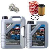 MotoröL Filter Set 4600 5W-30 Liqui Moly 6 Liter + Schraube FüR Skoda VW Passat