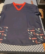 Cleveland Guardians Scrub Top Size XL NEW