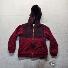 Wonder Nation Red Kids Full Zip Hoodie Sweatshirt Pocket Youth Boys XS