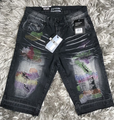 Pocket Denim Shorts Size 