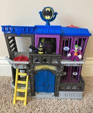 Fisher-Price Imagenext DC Super Friends Gotham City Jail Batman and Joker (EUC)