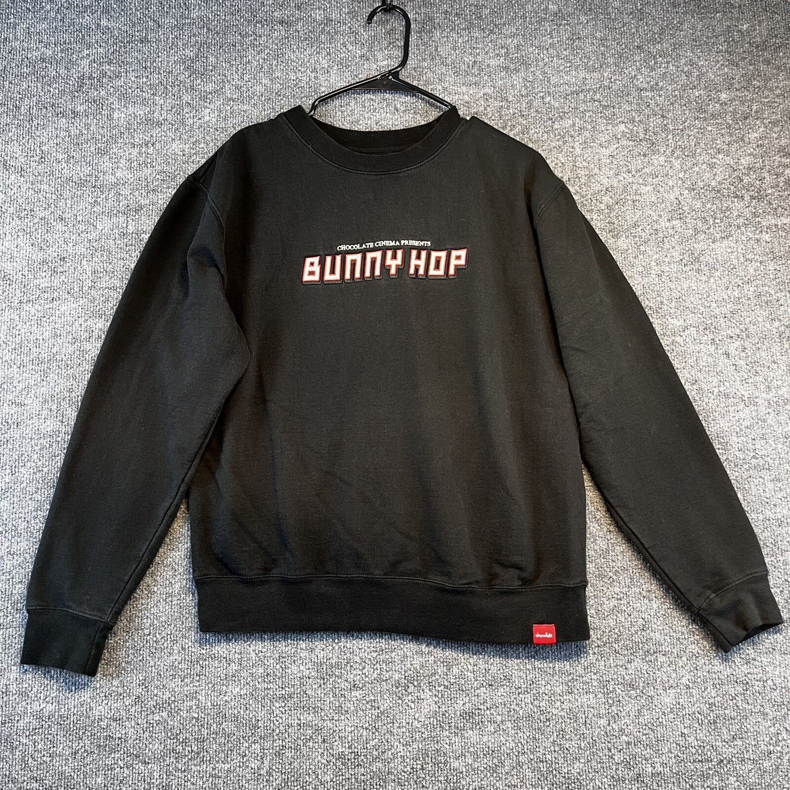 Chocolate Skateboard Bunny Hop Sweatshirt Men Medium Black C