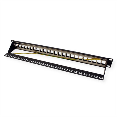 19''-Keystone-Modulträger, 24P., geschirmt, schwarz