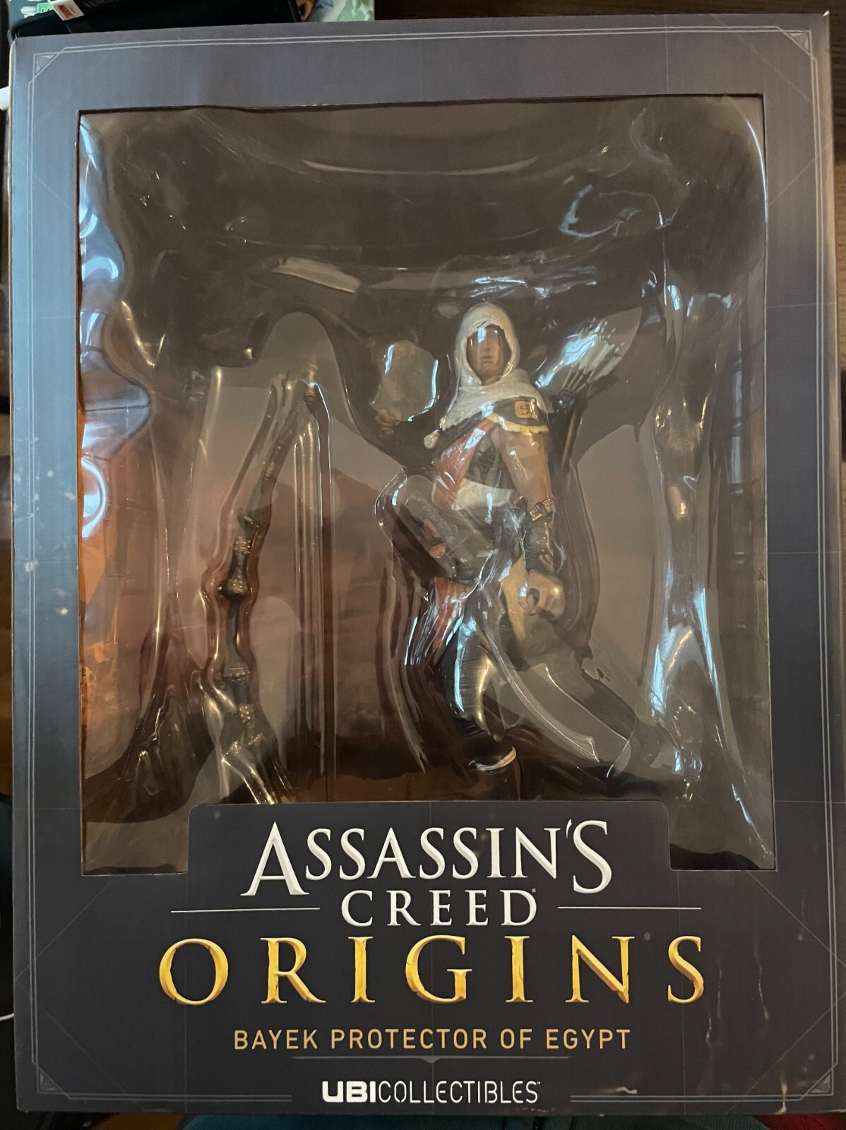 Assassin's Creed Origins Bayek statuette de collection pour setup gaming et vitrine