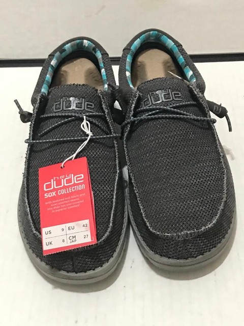 Hey Dude Wally Sox Shoes - Charcoal, US 