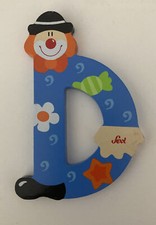 Sevi Holz-Buchstaben - Clown - Kinderzimmer - D - Buchstabe -