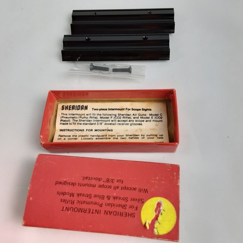Sheridan Intermount Scope Mount for Sheridan Pneumatic Rifles Vintage