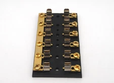 Sierra FS40600 Fuse Block 6 Gang Common Bus Bar Brass Hot Feed