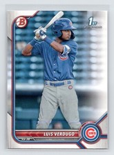 2022 Bowman - Prospects Luis Verdugo #BP-147 Chicago Cubs