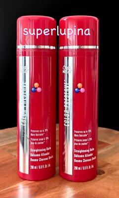 2x Wella Color Preserve Straightening Balm NEW 6.8 fl.oz