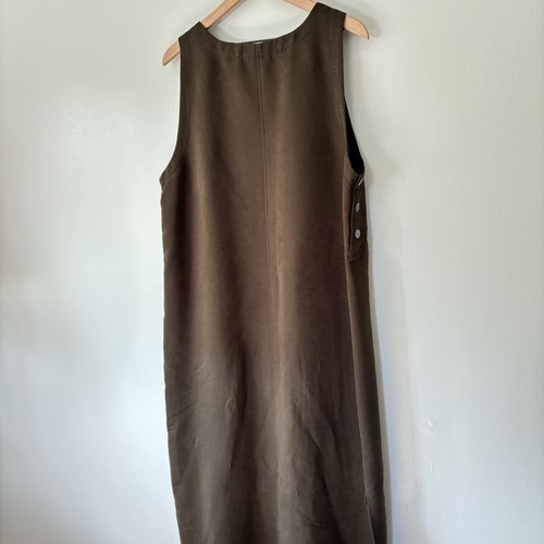Erika Studio Maglione Maxi Abito Bottoni Laterali Autunno Ricamato Anni 90 Insegnante Verde XL - Foto 11 di 18