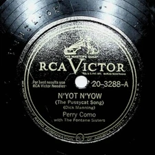 1949 Perry Como N'Yot N'Yow Roses Of Picardy 78 Record