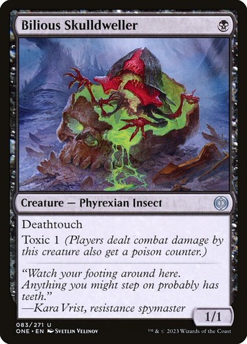 Magic the Gathering (mtg): ONE: Bilious Skulldweller - Folie