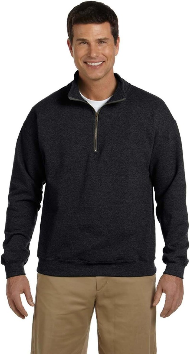 Gildan Fleece Hoodie Sweatshirt - Style G18500, Heather Sport Dark Navy, Size Large
