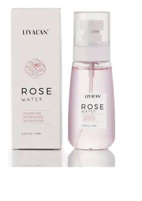 Liyalan Rose Water 110mL. Hydrating, Refreshing, Nourishing Rose Toner Spray