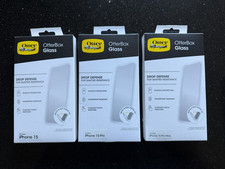 Otterbox Glass Screen Protector for Apple iPhone 15 / Pro / Pro Max Pick Size 