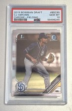 2019 Bowman Draft CJ Abrams Chrome 1st Prospect #BDC-85 Padres PSA 10 GEM MINT