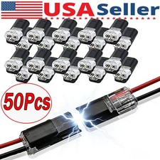 50pcs 2 Pin Waterproof Electrical Connector C...