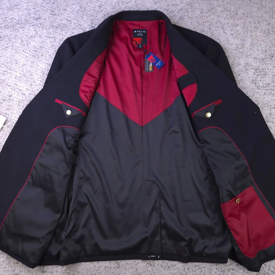 Blazer Delta GPS Ropa Para Hombres 46 Aerolíneas Chaqueta Uniforme Piloto Negro Mezcla de Lana Foto 3 de 4