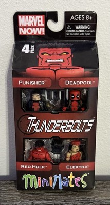 Marvel Minimates Thunderbolts Box Set Punisher Deadpool Red Hulk Elektra NEW