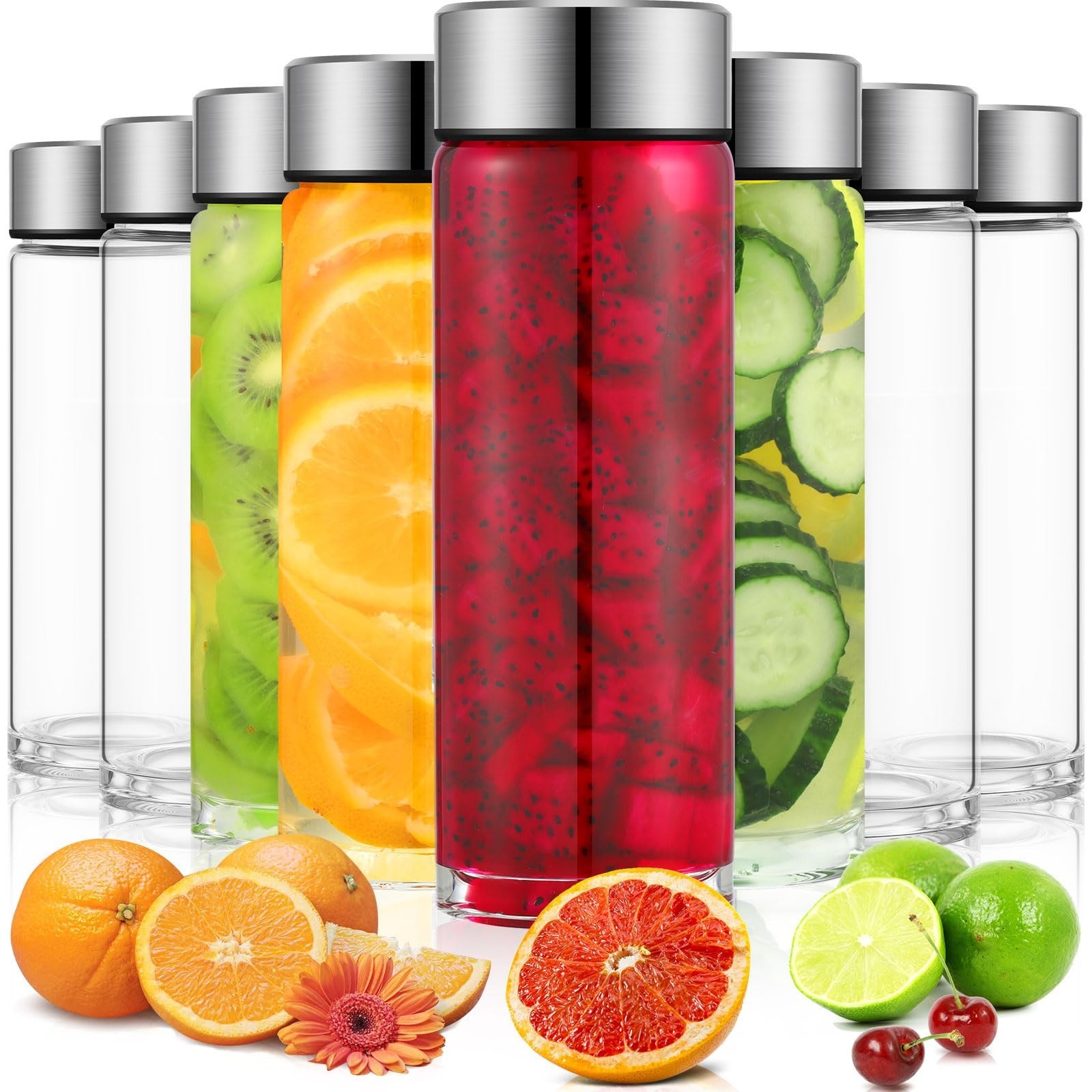 S Reusable Glass Juice Bottles With ...