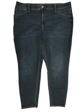 Ava Viv Jeans Womens Plus size 22 Blue High Rise Skinny Zipper Stretch Waist