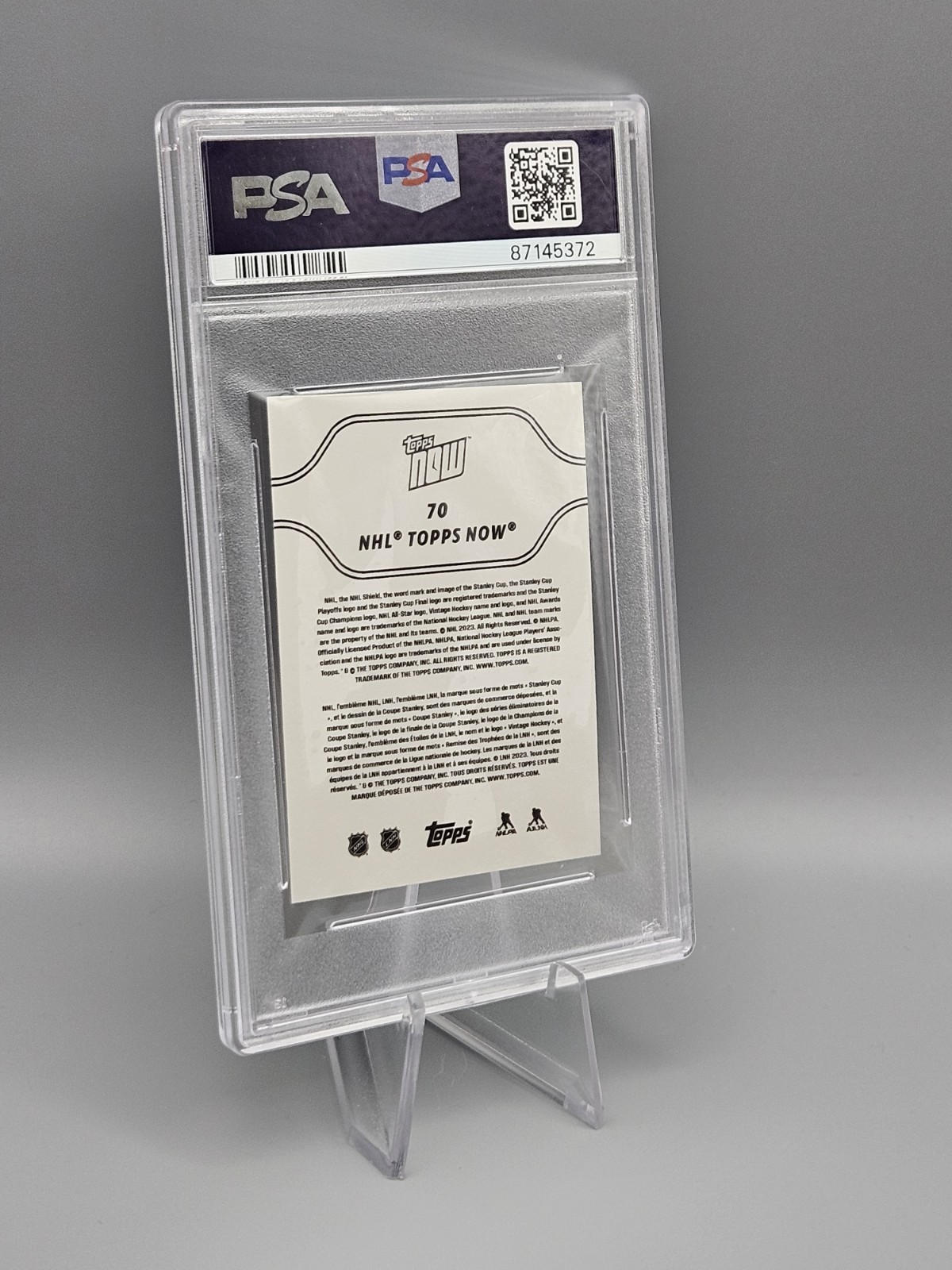 PSA 10 GEM (RC) Connor Bedard Stickers #70 2023-24 Topps Now NHL 🔥 view 6