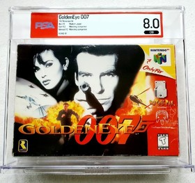 GOLDENEYE 007 Graded WATA PSA 8.0 CIB Nintendo 64 N64 1997 Matching 9.2 CART! 💯