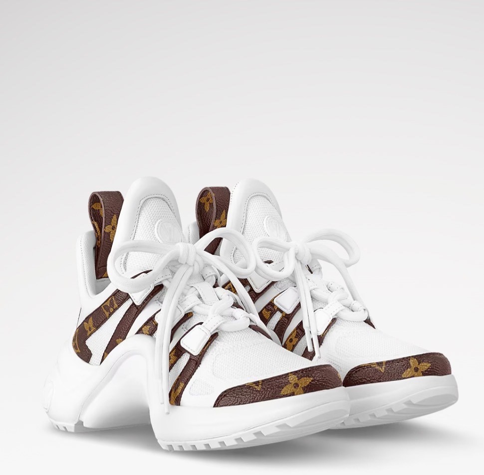 Louis Vuitton Archlight Sneakers White Classic LV Monogram; Size