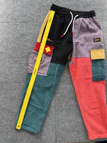 Aelfric Eden Coursemys Patchwork Colorblock Corduroy Cargo Pants Mens M - Picture 12 of 15