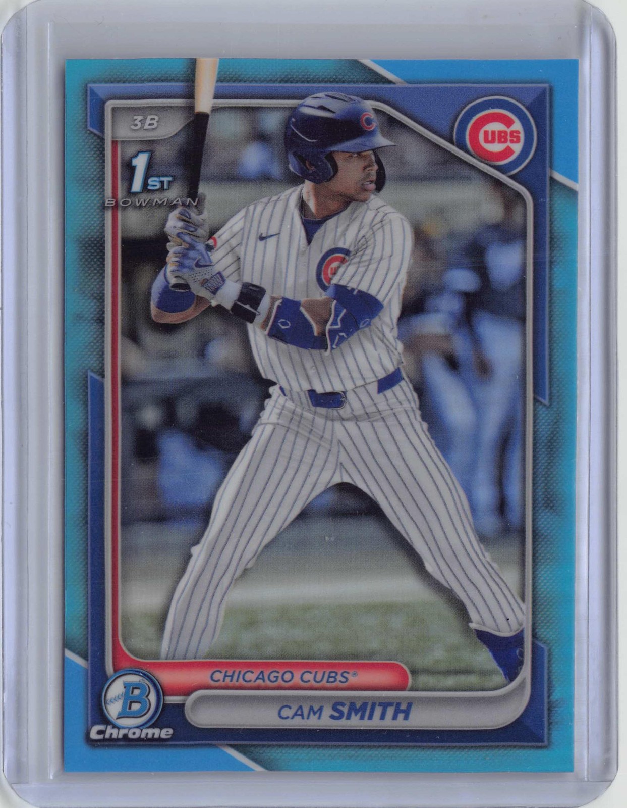 2024 Bowman Draft #BDC-67 Cam Smith Chrome Sky Blue Refractor