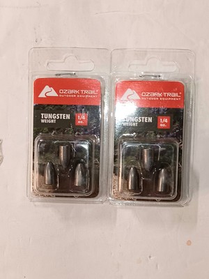 2 Packs Of 3 Ozark Trail Tungsten Weight 1/4 oz.