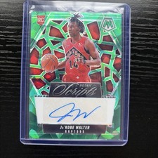 2024 Panini Mosaic Jakobe Walter Green Rookie Scripts AUTO 