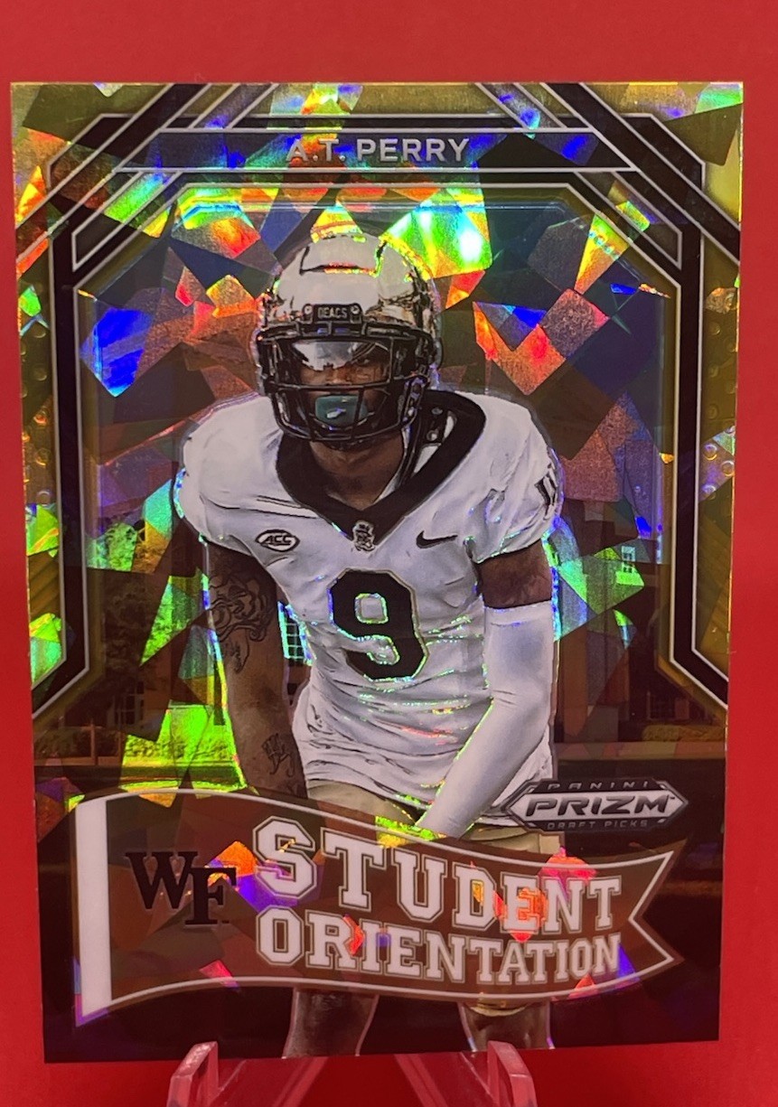 AT Perry Panini Prizm Draft Picks Student Orientation #SO12 Gold Ice