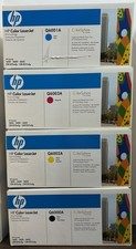 Genuine HP 124A Toner Set Q6001A Q6002A Q6003A Q6000A Yellow Magenta Cyan Black
