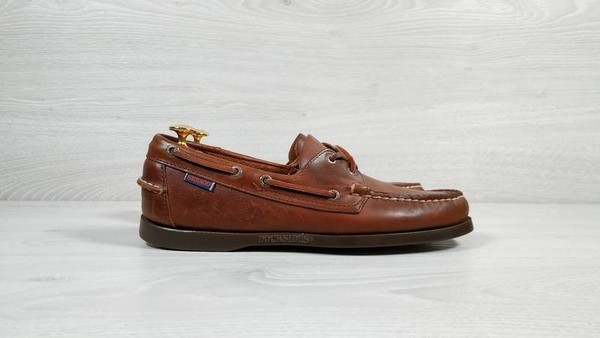 Men Sebago Loafers Brown Leather 42