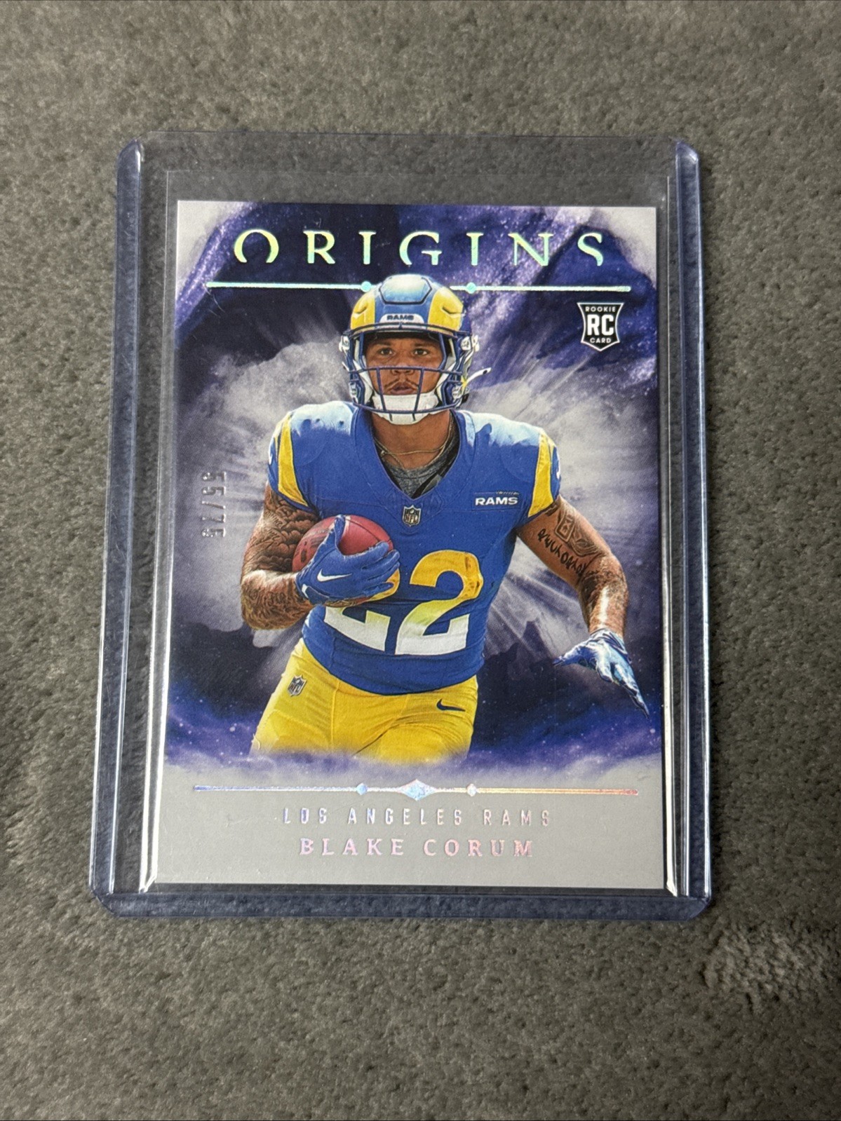 2024 Panini Origins - Rookies Blake Corum #110 Holo Silver /75 (RC)