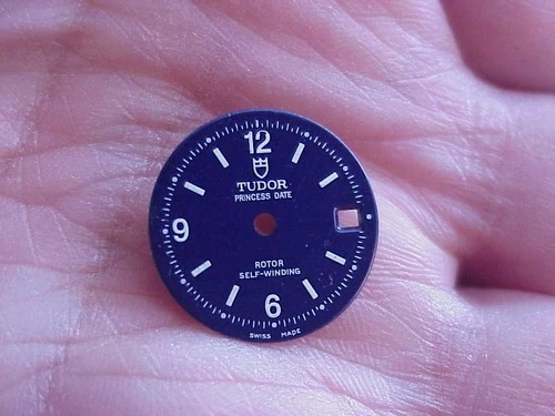 Blue Dial Vintage Rolex Tudor Princess Date for Ladies Watch Self Winding Rotor