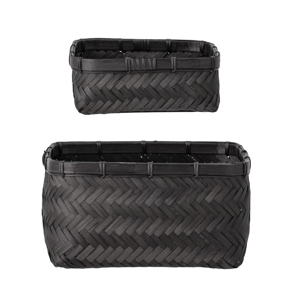 Bloomingville Donia Krbe комплект из 2 предметов schwarz gefrbtes Bambus Денишес Дизайн 7490₽