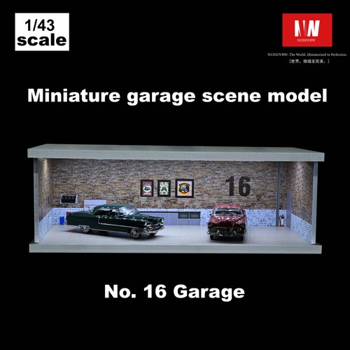 1/43 Diorama Car Garage Model 3-color Dimming LED Lighting Scene Display Model - Picture 58 of 60