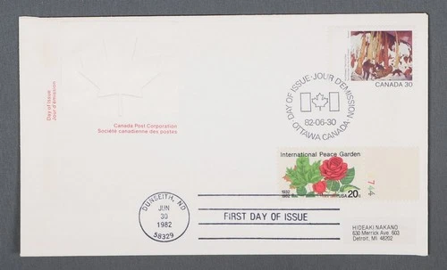 MayfairStamps Canada FDC 1982 Nakano Art Scenic US Mixed Frank First Day Cover a