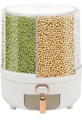Rotating Grain Storage Bin Grid Meter Container One-Click Output Large Capacity